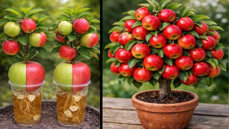 Eine einfache Methode, um aus einem Apfelbaum zu Hause eine atemberaubende…