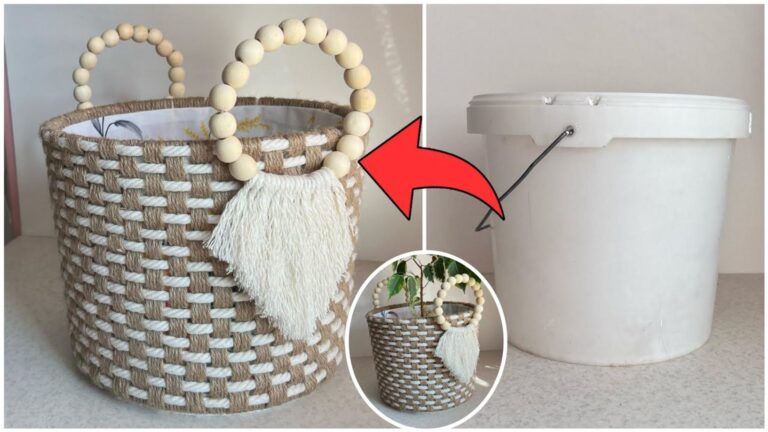 Dieser einfache Trick verwandelt einen alten Plastik-Eimer in ein traumhaftes…
