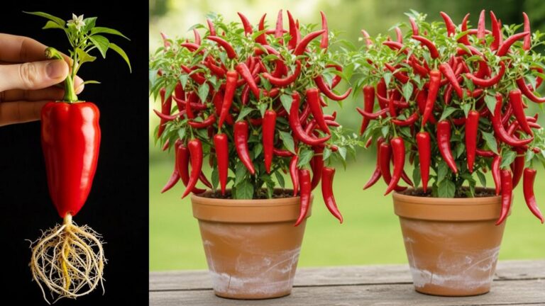 Dieser vergessene Trick verwandelt Fruchtreste in prächtige Chili-Pflanzen… sofort…
