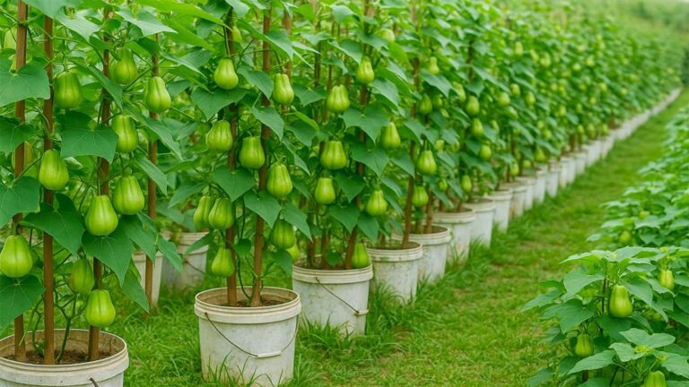 Diese einfache Technik verwandelt heißes Wetter in eine Chayote-Ernte… entdecke, wie!