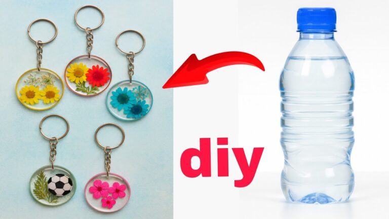 5 kreative Schritte für einen transparenten Schlüsselanhänger aus Plastikflaschen