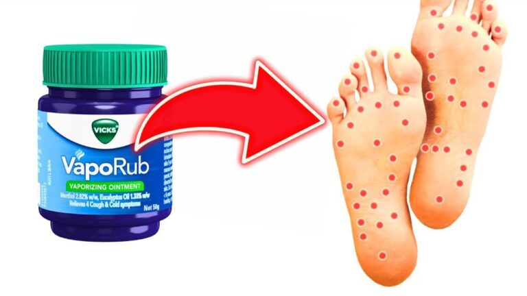 Reibe 1 Tipp mit VapoRub auf deine Füße und erlebe eine erstaunliche Wirkung!