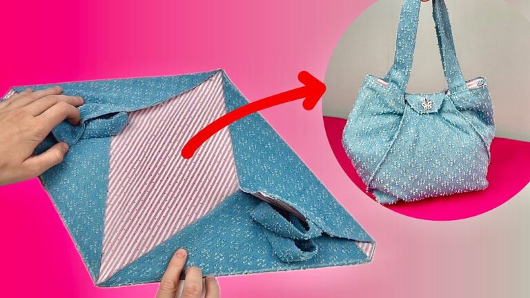 5 einfache Schritte zur perfekten Sommertasche aus einem Stoffstück!