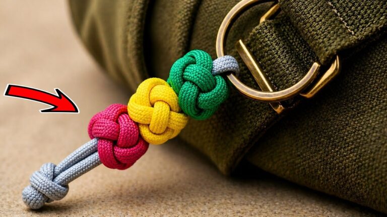 7 kreative Ideen für deinen DIY-Schlüsselanhänger aus einem einfachen Knoten!