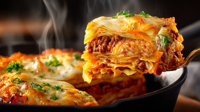 5 einfache Schritte für das perfekte Hackfleisch-Kohl-Gericht in einer Pfanne!