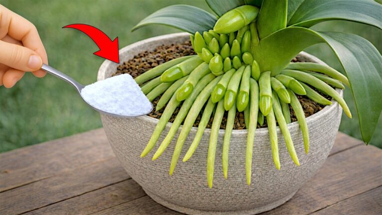 1 Löffel genügt! So lässt Ihre Orchidee viele Blütenzweige sprießen