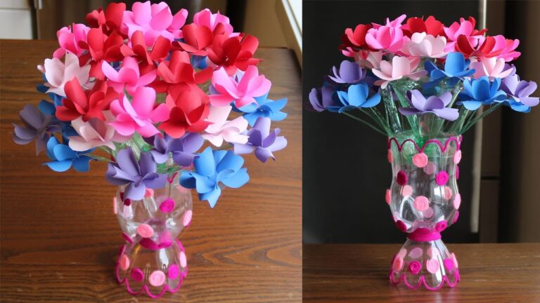 5 kreative Ideen für Blumenvasen aus Plastikflaschen für dein Zuhause