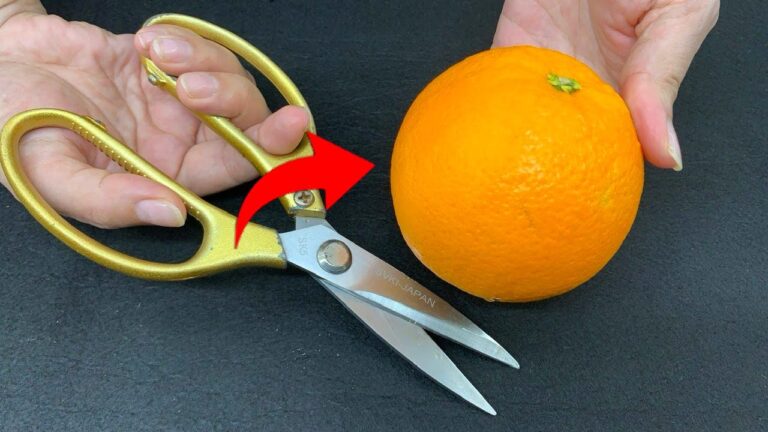 Orange einfach schälen: 5 geniale Tipps mit Scheren, die jeder kann!