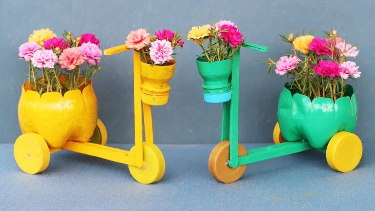 10 kreative Blumenpot Ideen aus recycelten Plastikflaschen für kleine Gärten