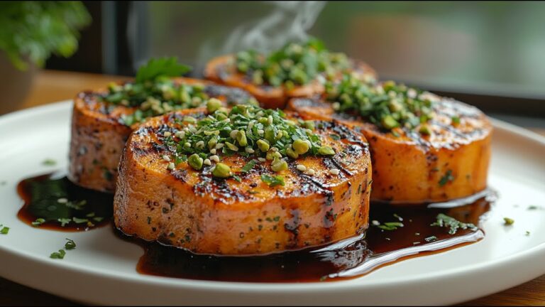 5 köstliche Rezepte für Süßkartoffel-Medaillons mit Pistazienkruste entdecken!