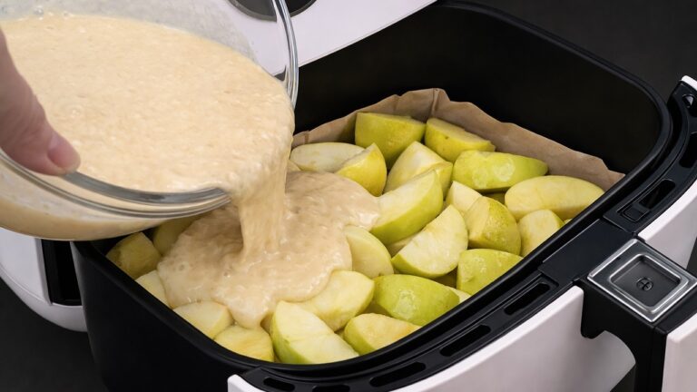 5 geniale Rezepte für crunchy grüne Äpfel aus dem Airfryer ohne Backofen! 🍏
