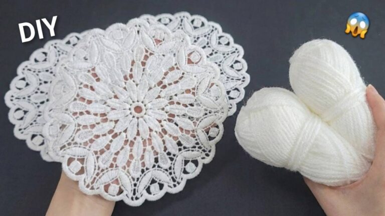 5 geniale DIY-Ideen mit altem Spitzenstoff und Wolle für dein Zuhause!