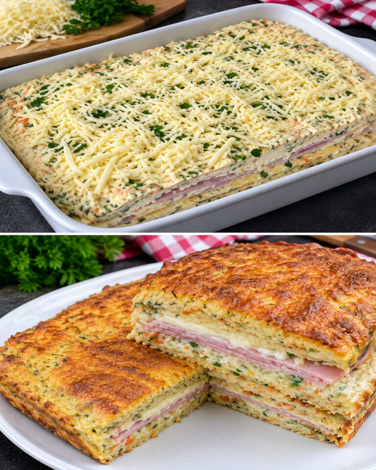 Saftiger Zucchini-Puten-Schinken-Kuchen: gelingsicheres Rezept ✨