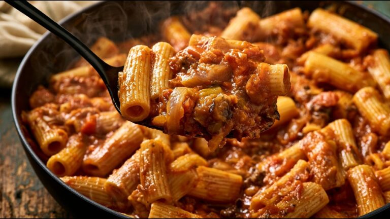 Bolognese estiva con una sola melanzana! Nessuno crederà che non c’è carne! La migliore pasta senza carne!