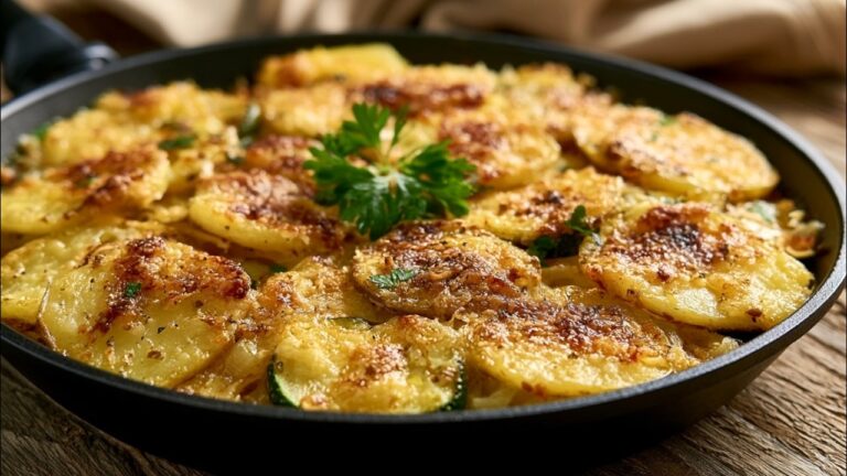Pommes de terre et courgettes, c’est meilleur que la viande ! J’en mangerais tous les jours! Recette