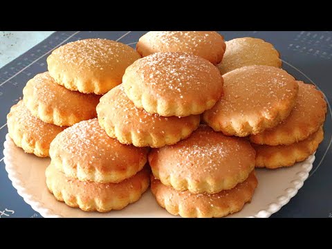 Biscuits au lait ! Tendres, moelleux et friables ! Une recette simple pour le thé.
