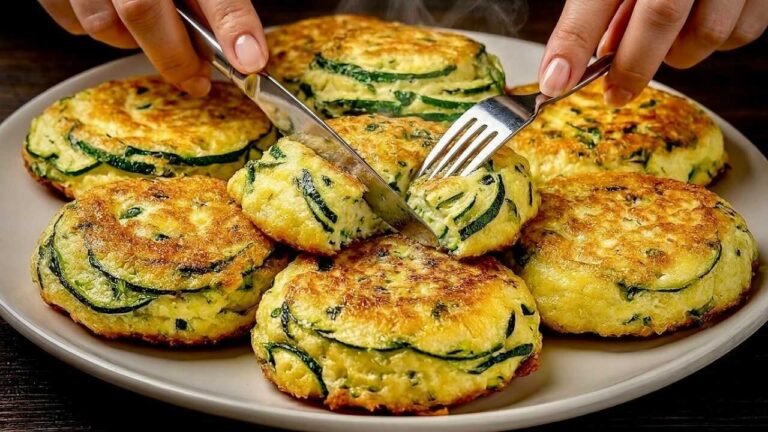 🥒 Je prépare ces galettes de courgette 5 fois par semaine — tout le monde veut la recette
