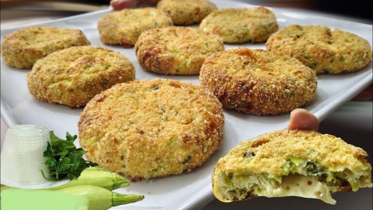GEBACKENE RICOTTA-ZUCCHINI-MEDAILLONS 🥒 leicht und lecker