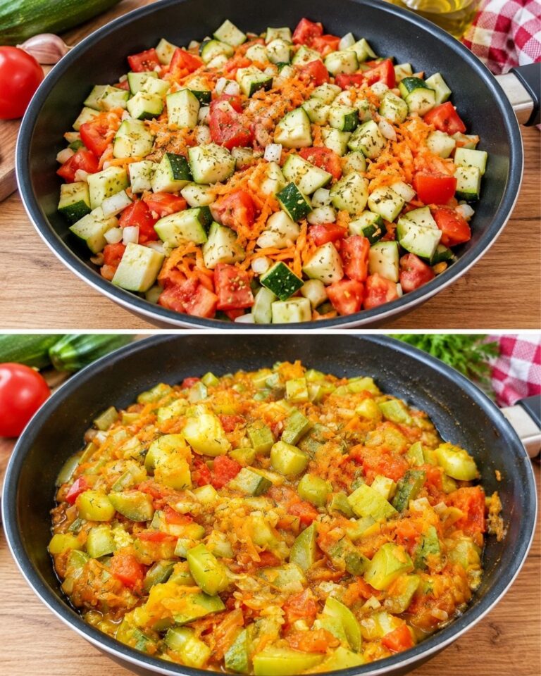 2 zucchine, 2 pomodori e la cena è pronta! Ricetta in 10 minuti! Ricetta veloce con zucchine.