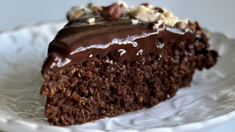 Torta di carote e cioccolato senza farina! Senza zucchero! Niente olio! Dietetica