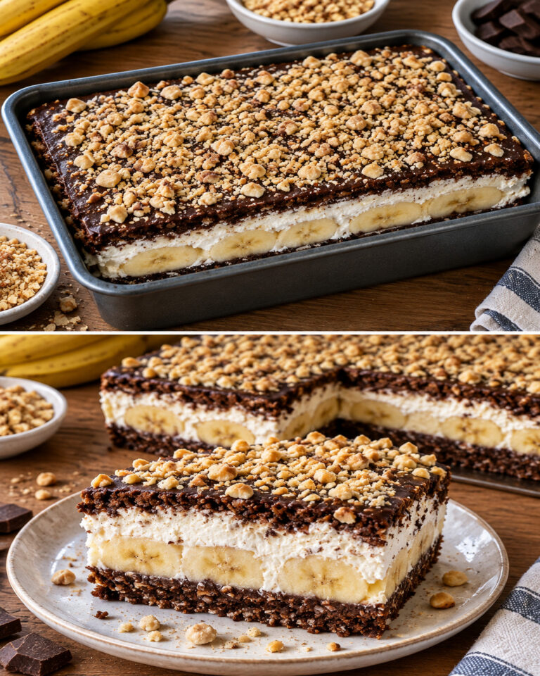 Gesunder No-Bake-Bananen-Haferkuchen – kein Mehl, kein Ofen!