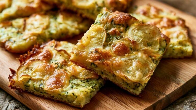 🥔 Kartoffeln und Zucchini besser als Pizza? Einfacher Gemüsekuchen mit Käse