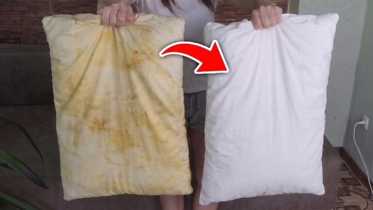 Pillow Stains Are No Longer a Problem! I Wash Pillows in No Time