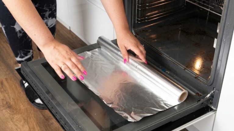 Aluminum Foil and a Dishwasher Tablet: A Trick for Stubborn Oven Grime
