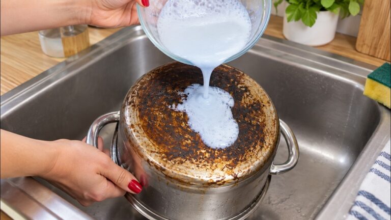 Dès que je brûle une casserole, je prépare cette pâte
