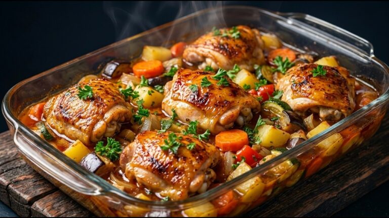 Sovracosce di pollo che si sciolgono in bocca! 🔥 Tutto cotto su una sola teglia