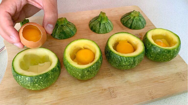 Metti un uovo in una zucchina e resterai sorpreso! Ricetta delle zucchine ripiene