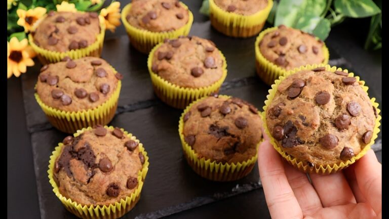 Dessert senza zucchero, farina, latte e burro! Solo 1 uovo! Muffin sani in 5 minuti