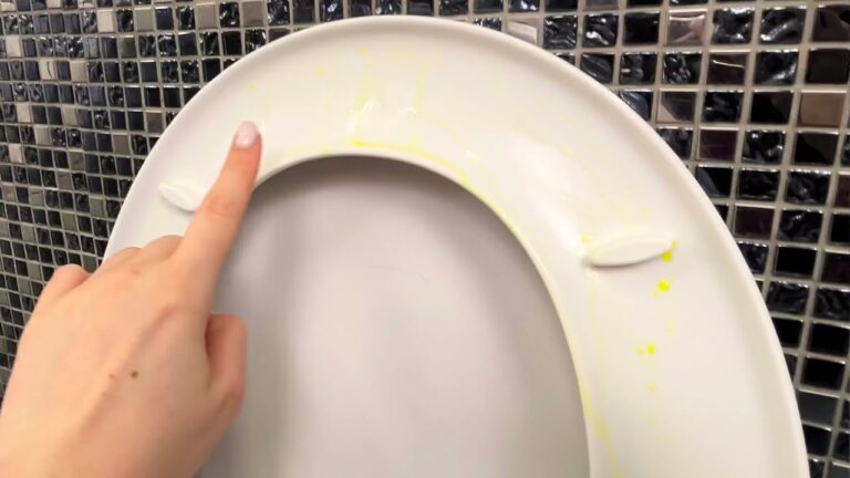 Saugt gelbe Flecken wie ein Schwamm auf: Einfach den Toilettensitz abwischen und sie …