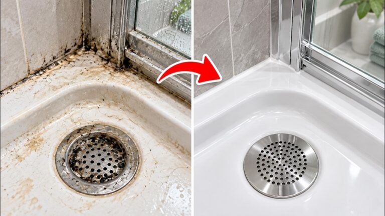 Ich habe keine Bleiche mehr gekauft, seit ich DAS in meiner Dusche mache